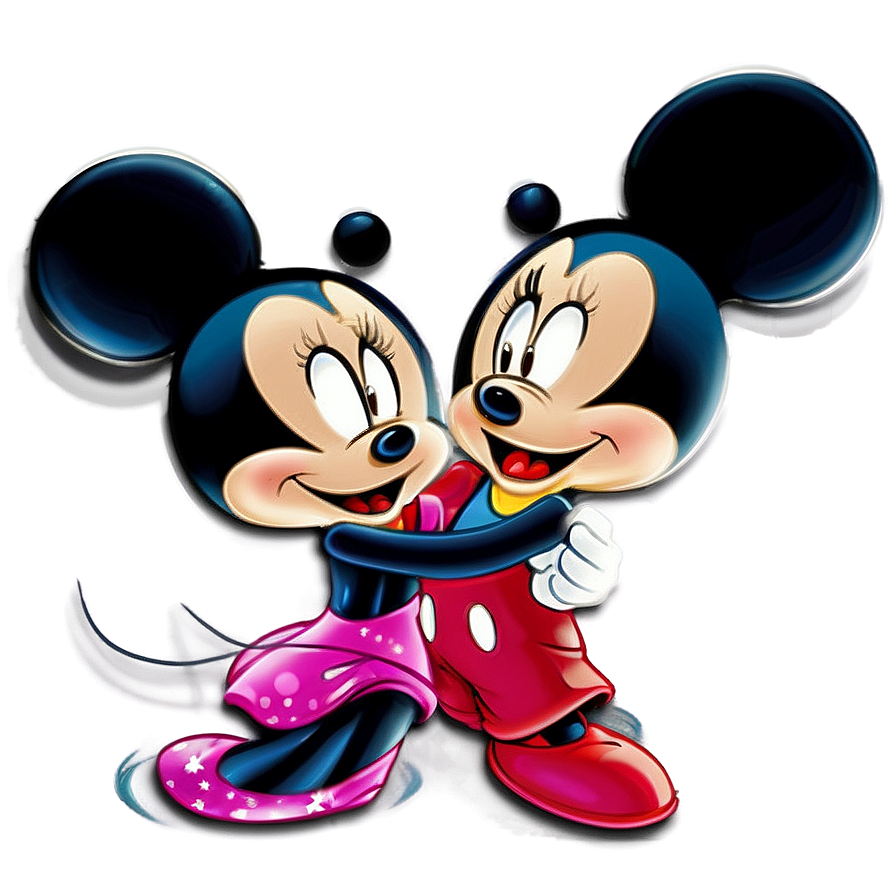 Mickey And Minnie On Ice Png Oax76