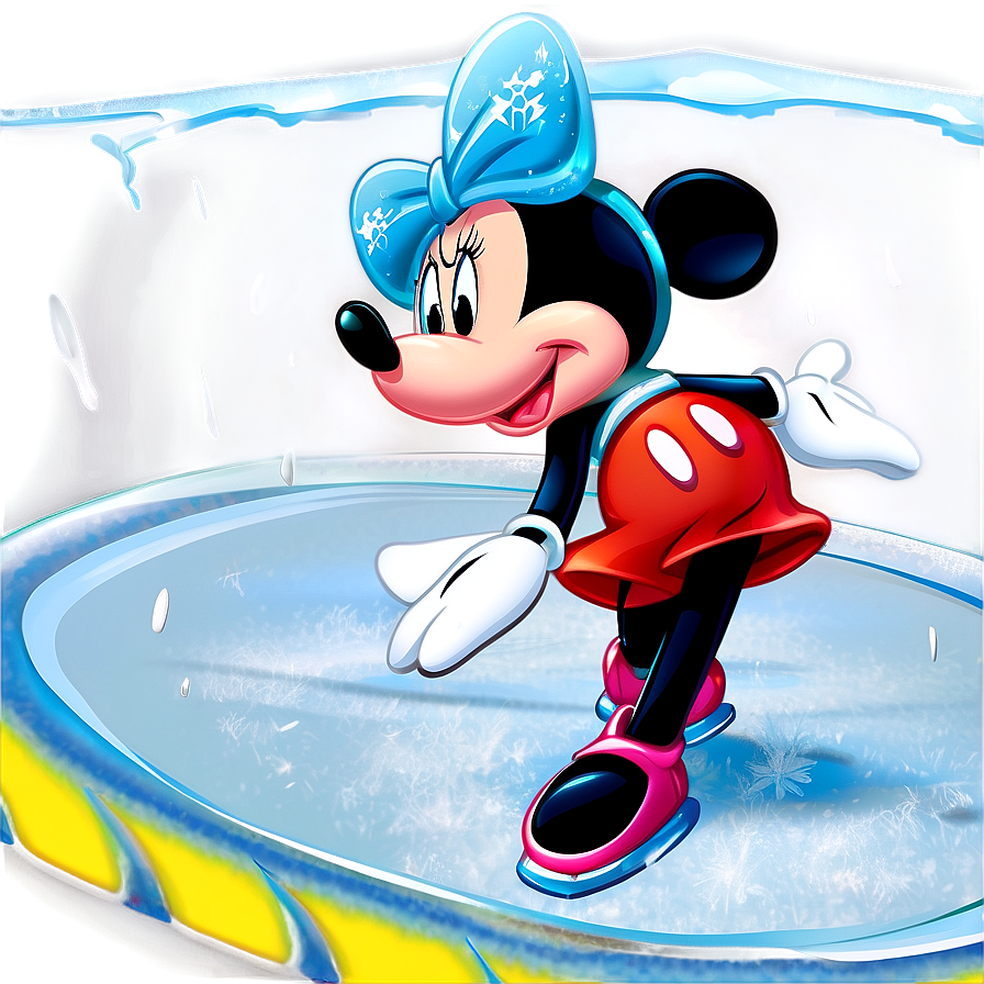 Mickey And Minnie On Ice Png Wsf83