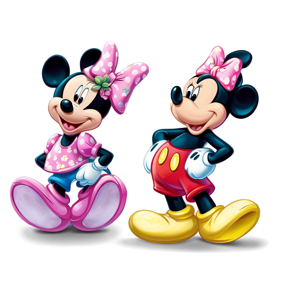 Mickey And Minnie Springtime Png Aop77