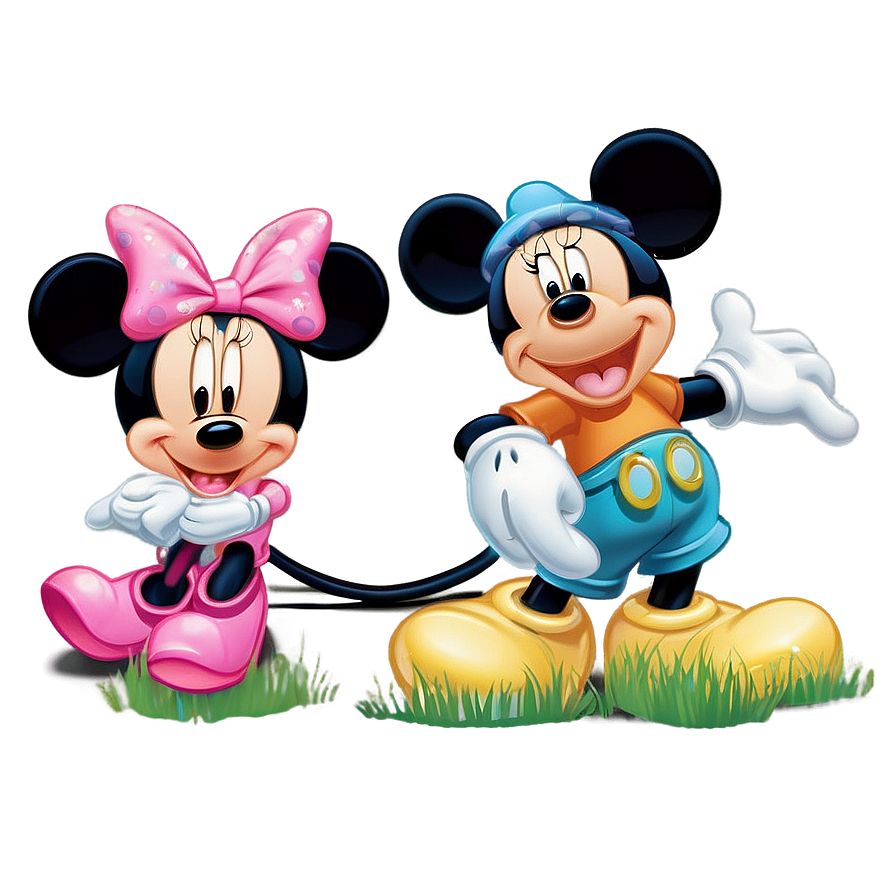 Mickey And Minnie Springtime Png Ndf67