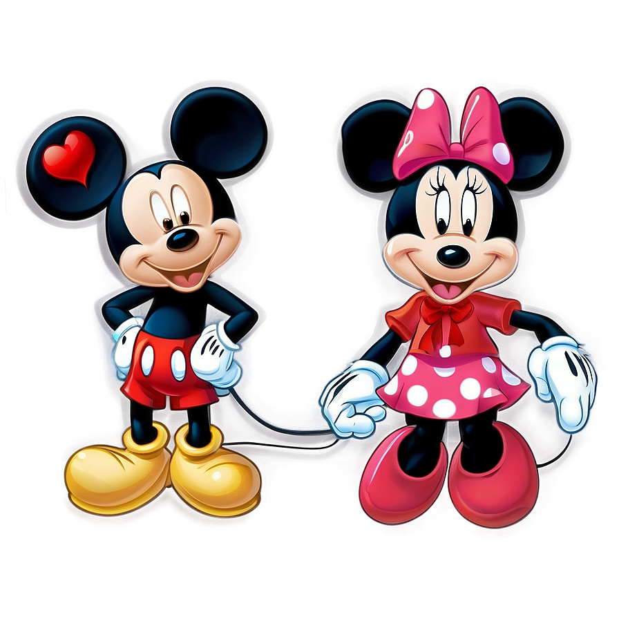 Mickey And Minnie Valentine's Png Rxe42