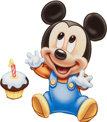 Mickey_ Baby_with_ Birthday_ Cupcake