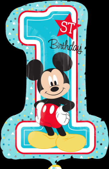 Mickey First Birthday Balloon Design