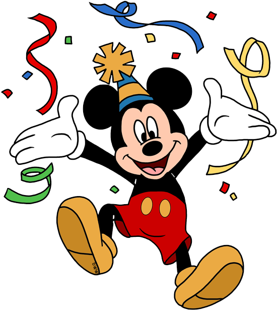 Mickey Mouse Celebrating Birthday