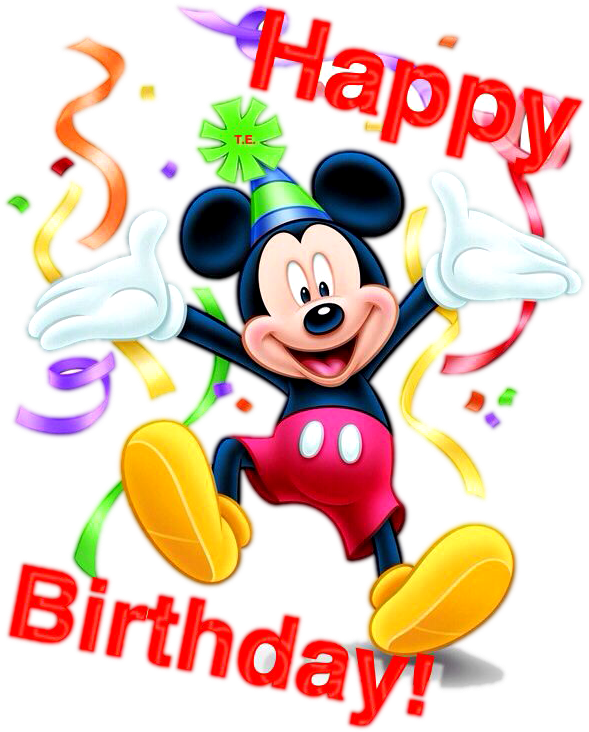 Mickey Mouse Celebrating Birthday