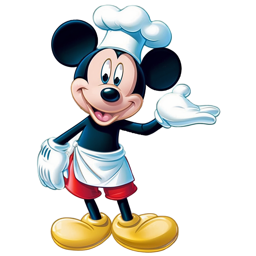 Mickey Mouse Cooking Chef Png Snj