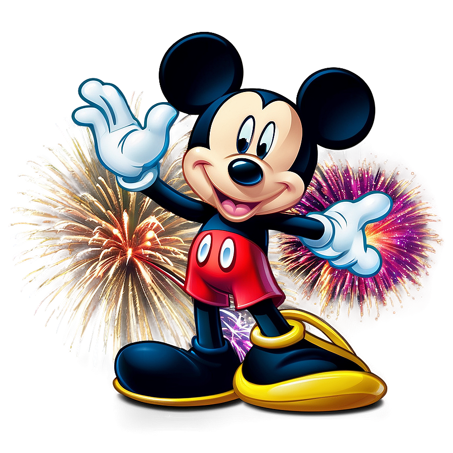 Mickey Mouse Fireworks Display Png 05032024