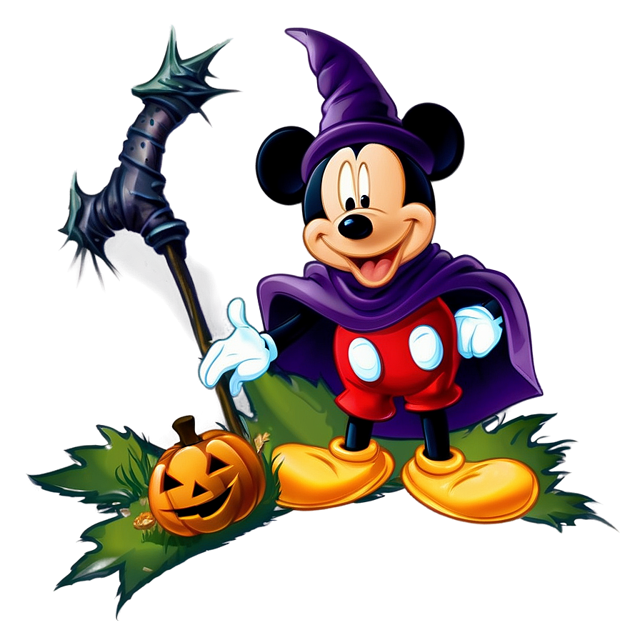 Mickey Mouse Halloween Wizard Png 33