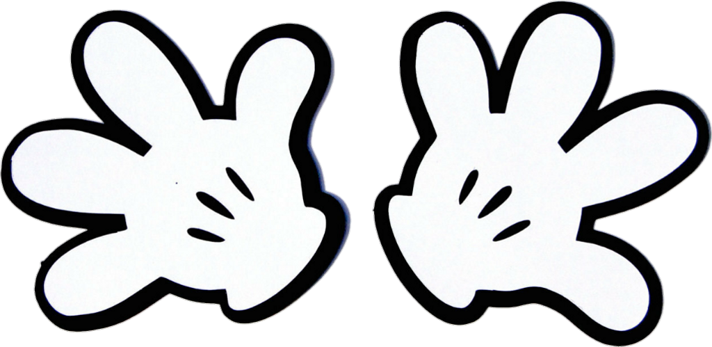 Mickey Mouse Hands Cutouts
