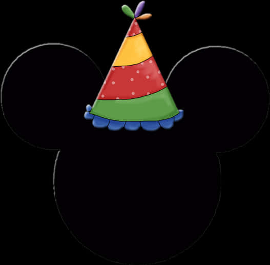 Mickey Mouse Party Hat Illustration