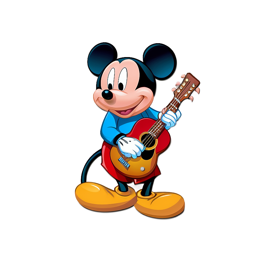 Mickey Mouse Playing Guitar Png 05242024
