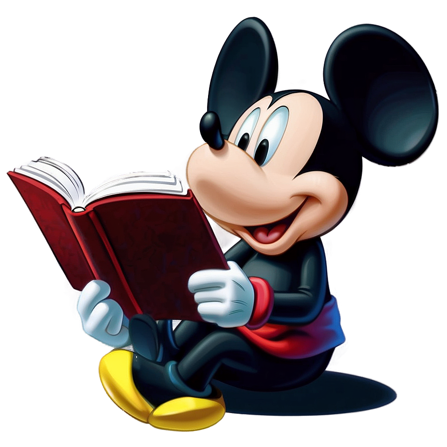 Mickey Mouse Reading Book Png Dfo