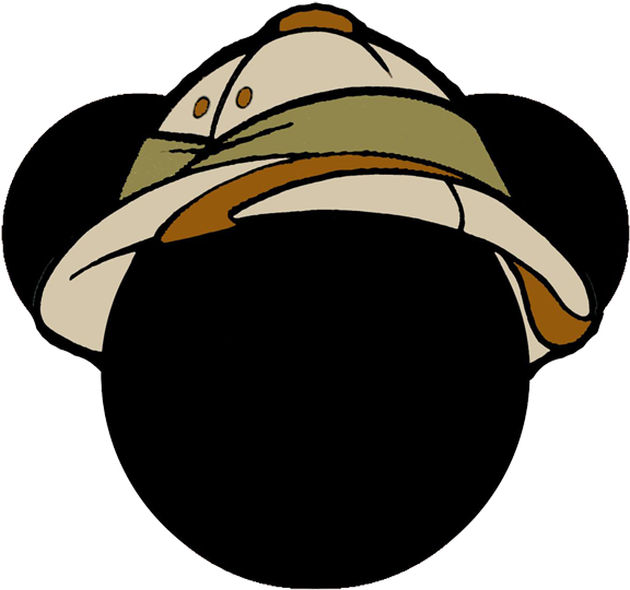 Mickey Mouse Safari Hat Vector