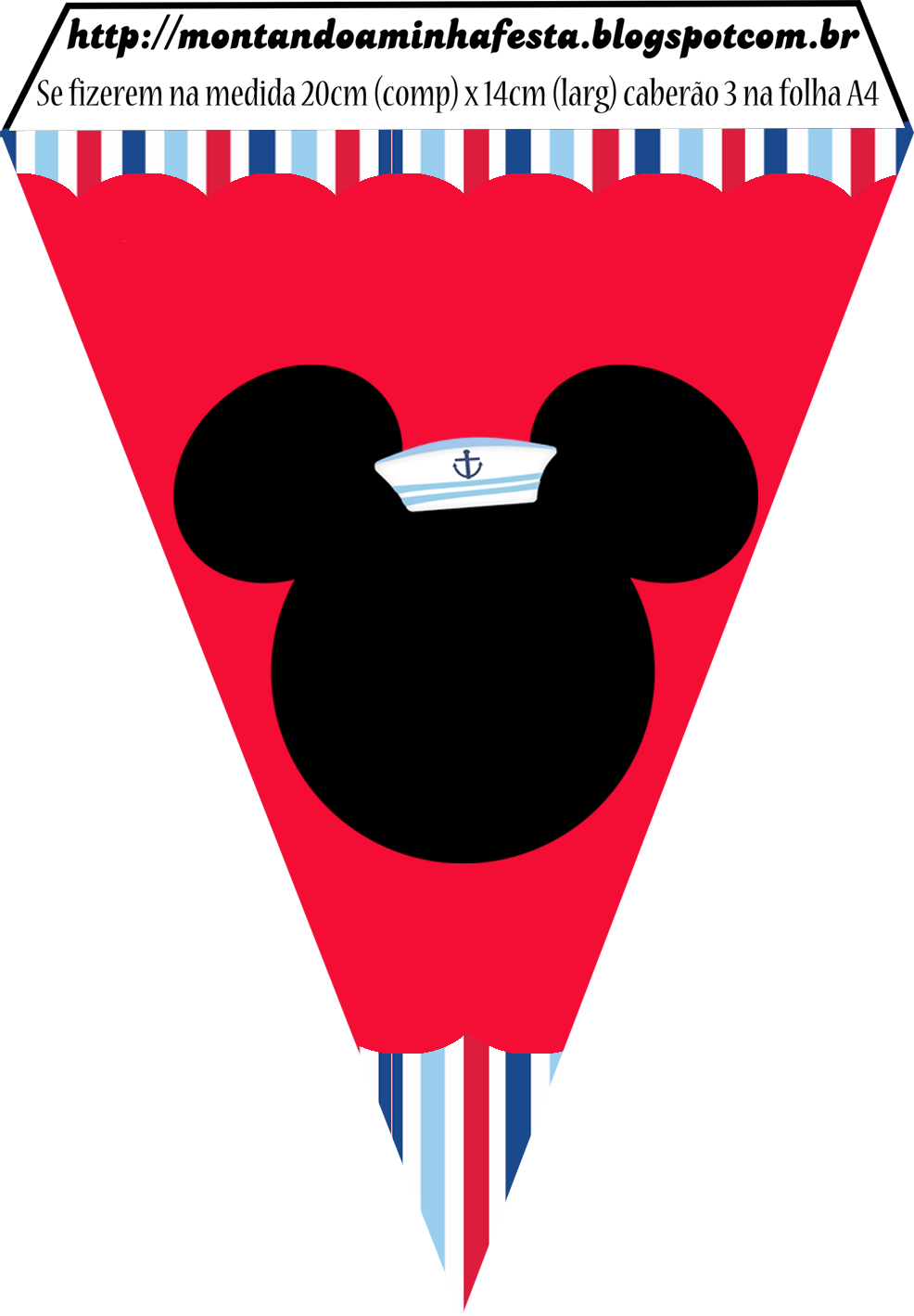 Mickey Mouse Sailor Banner Design