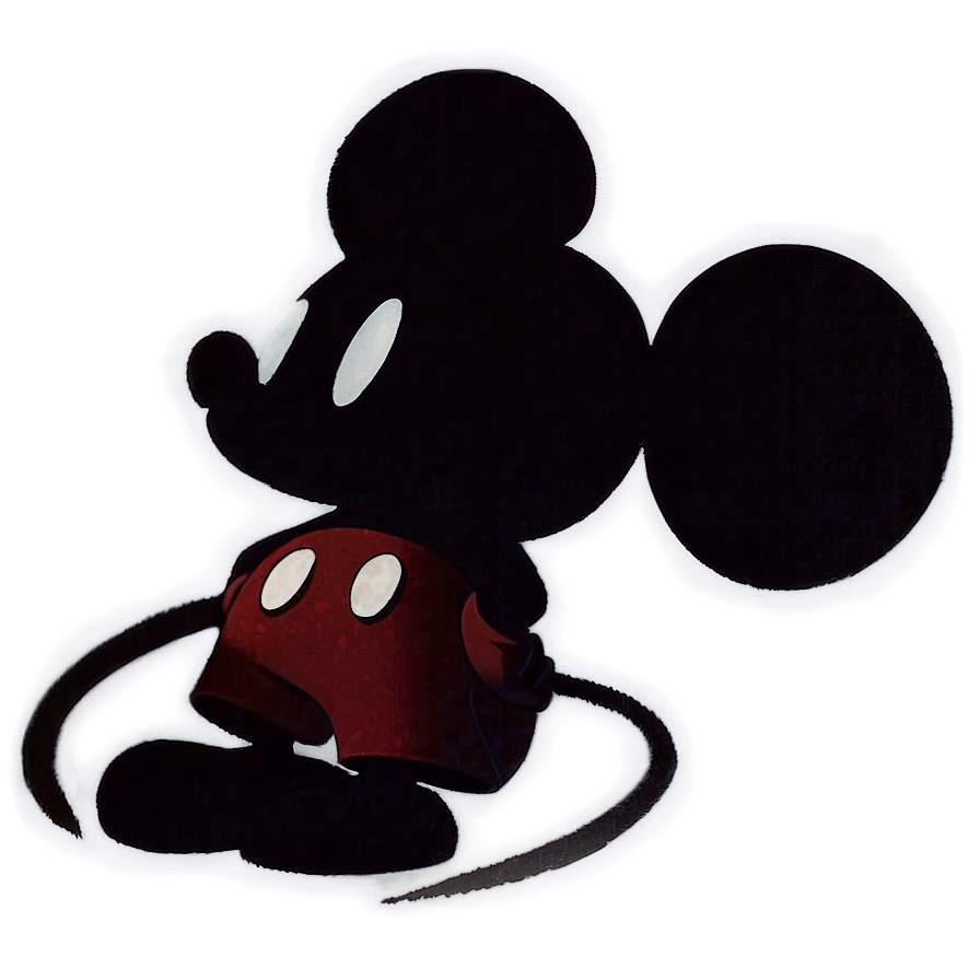 Mickey Mouse Shadow Portrait Png Ito57