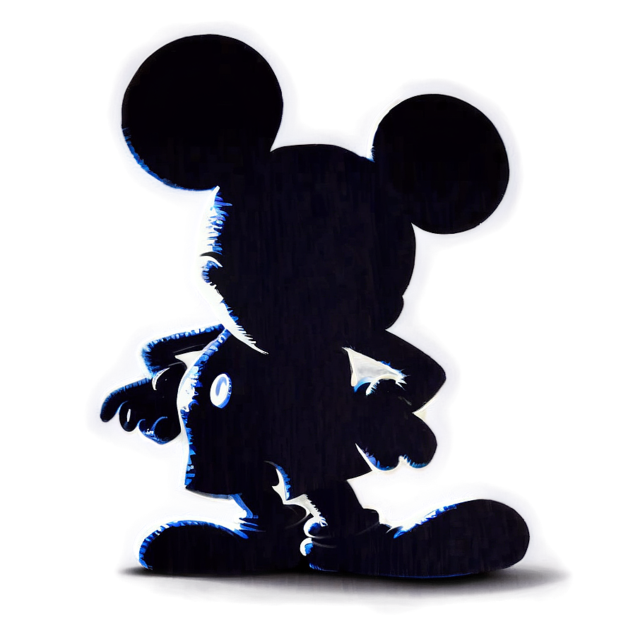 Mickey Mouse Silhouette Illustration Png 06202024