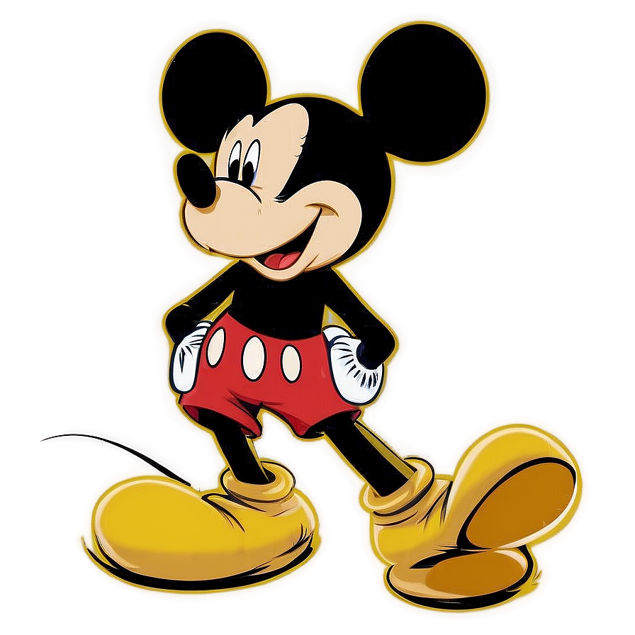 Mickey Mouse Silhouette Illustration Png Lwn