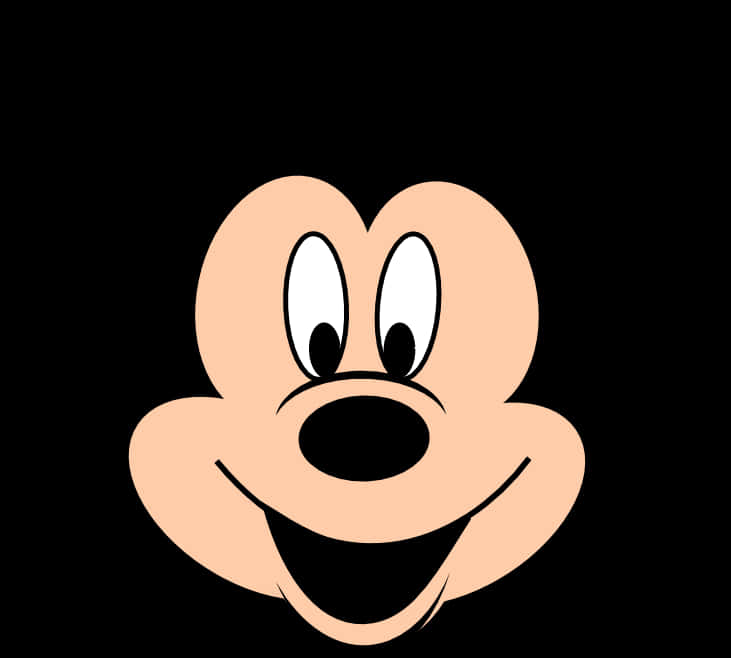 Mickey_ Mouse_ Smiling_ Face_ Vector
