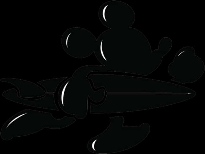 Mickey_ Mouse_ Surfing_ Silhouette.png