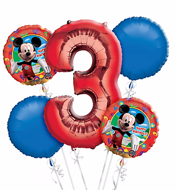 Mickey Mouse3rd Birthday Balloons