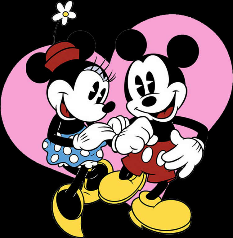 Mickeyand Minnie Love Illustration