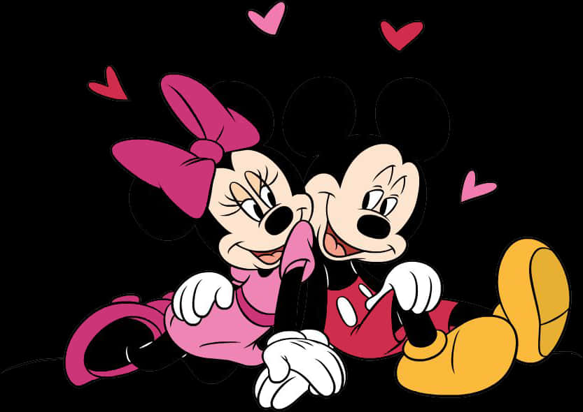 Mickeyand Minnie Love Illustration