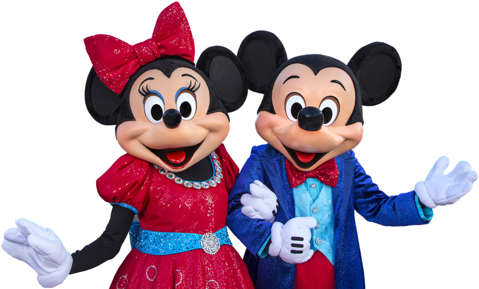 Mickeyand Minnie Mouse Posing