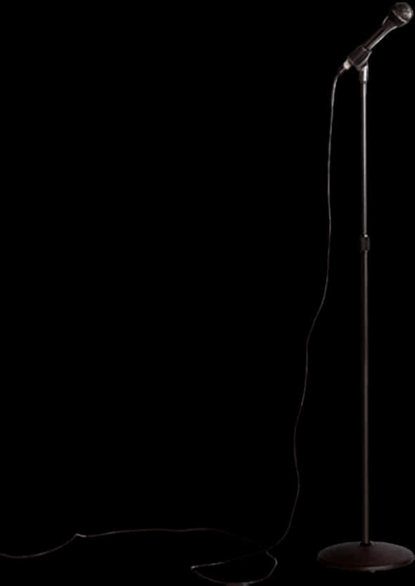 Microphone Stand Silhouette