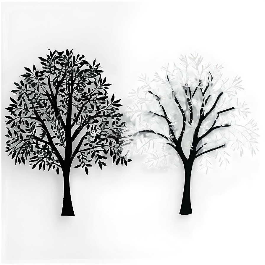 Midnight Black Trees Png 48