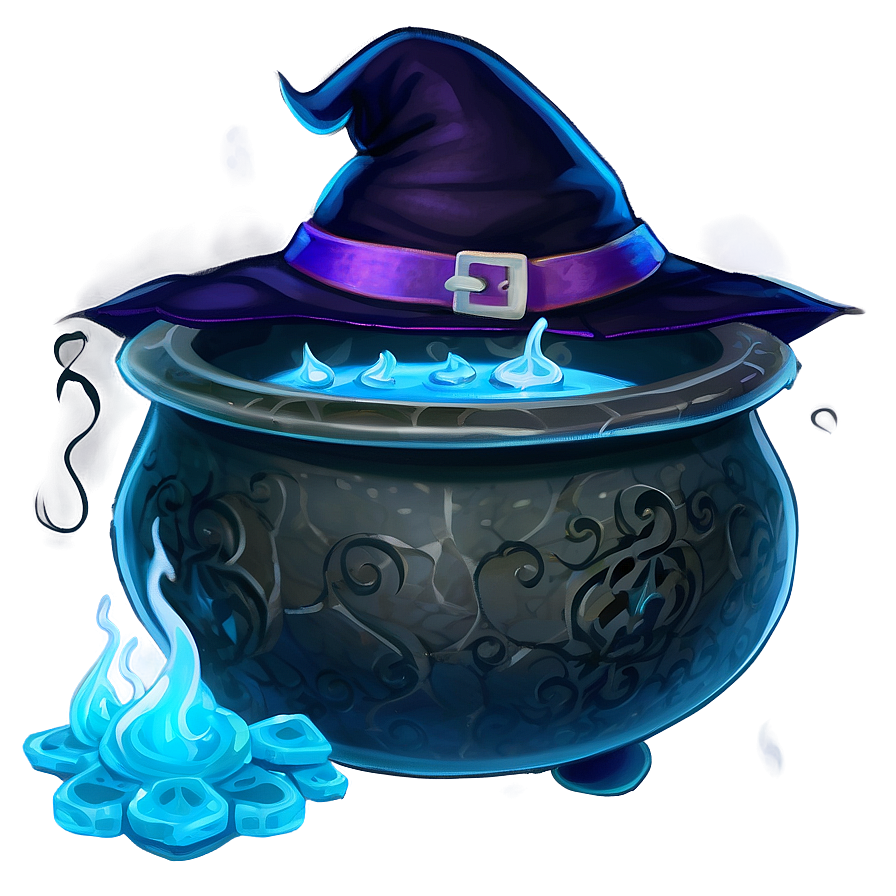 Midnight Witch Cauldron Png 05242024