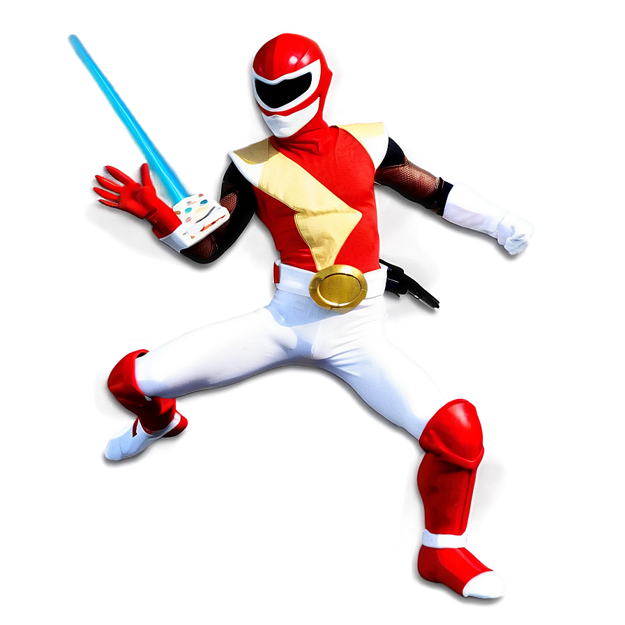 Mighty Red Ranger In Action Png 06292024