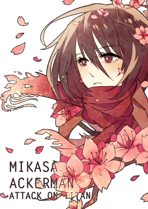 Mikasa Ackerman Sakura Embrace