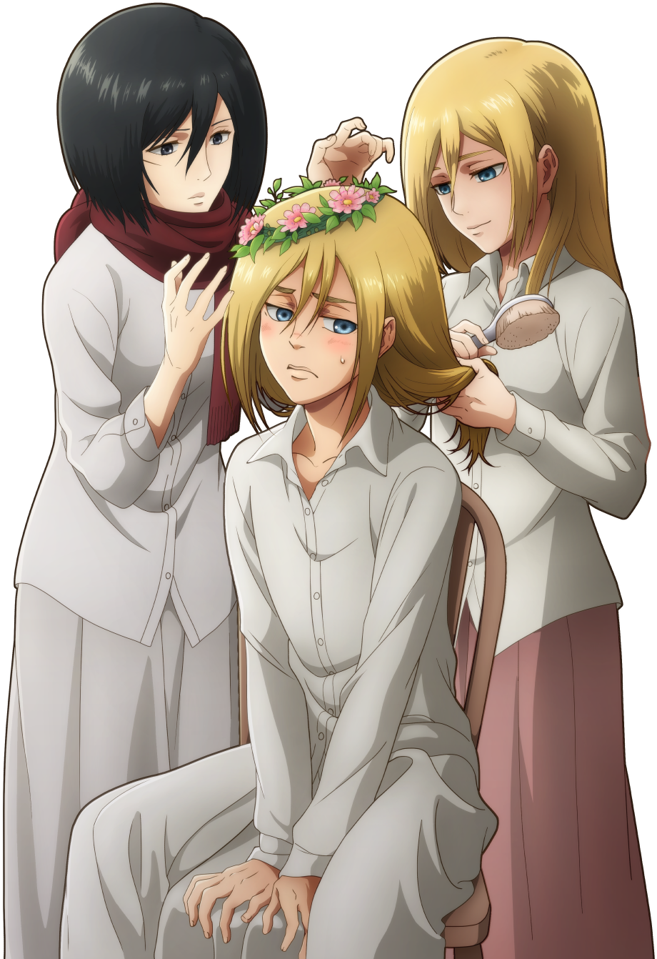 Mikasa_and_ Friends_ Grooming_ Session