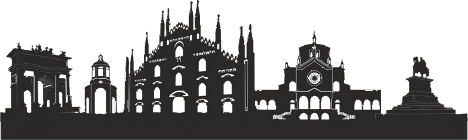 Milan Silhouette Landmarks