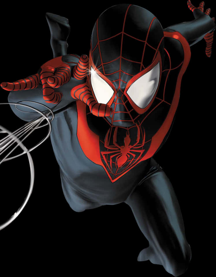 Miles Morales Spider Man Action Pose