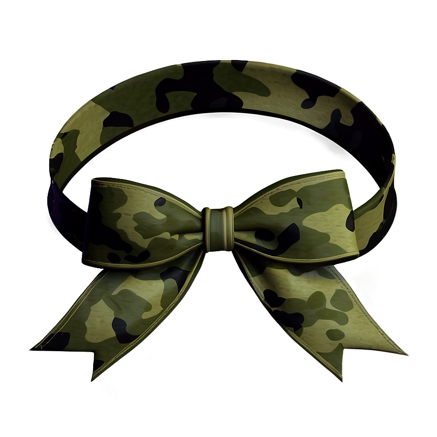 Military Camo Bow Png 05042024