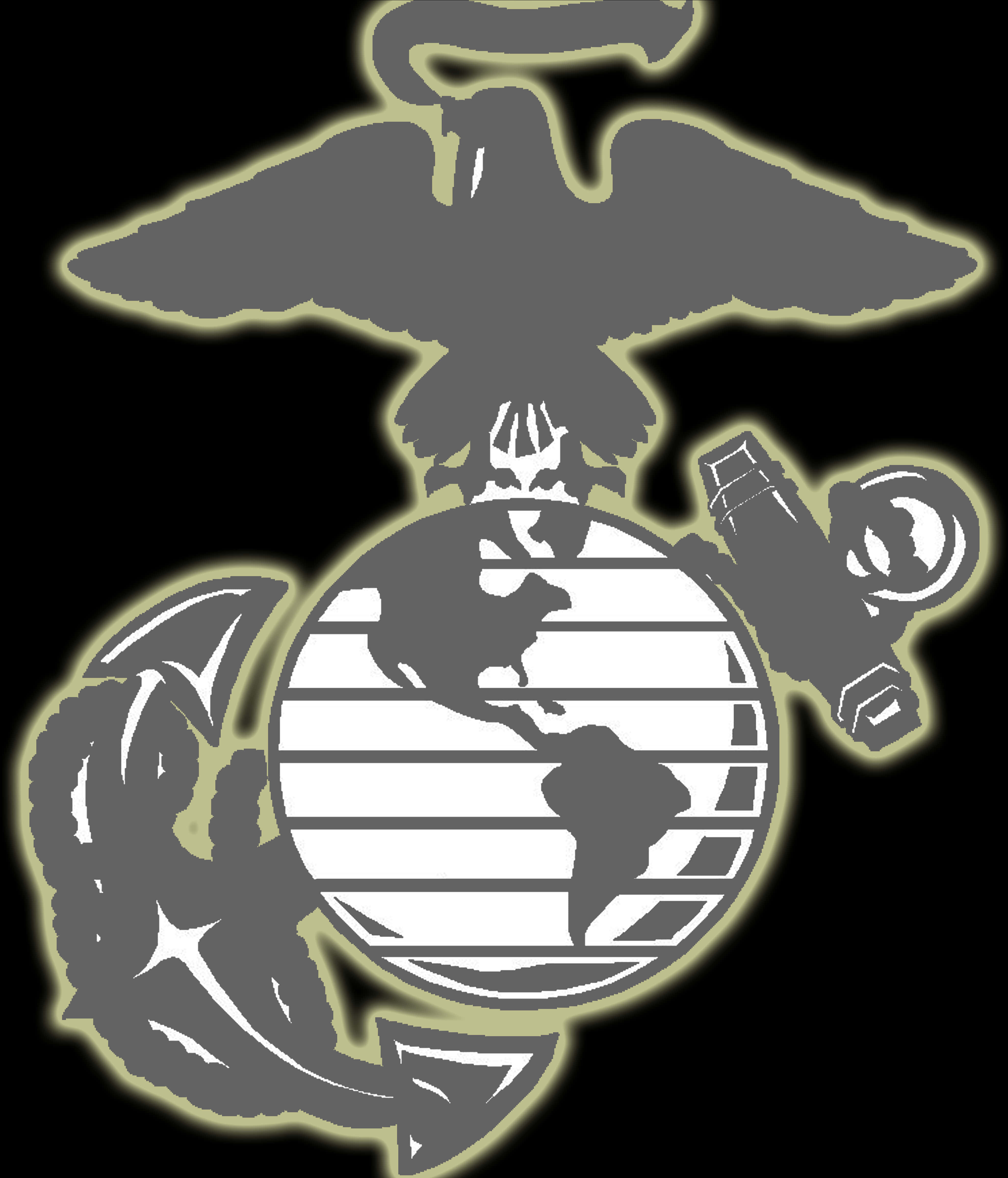 Military Eagleand Globe Emblem