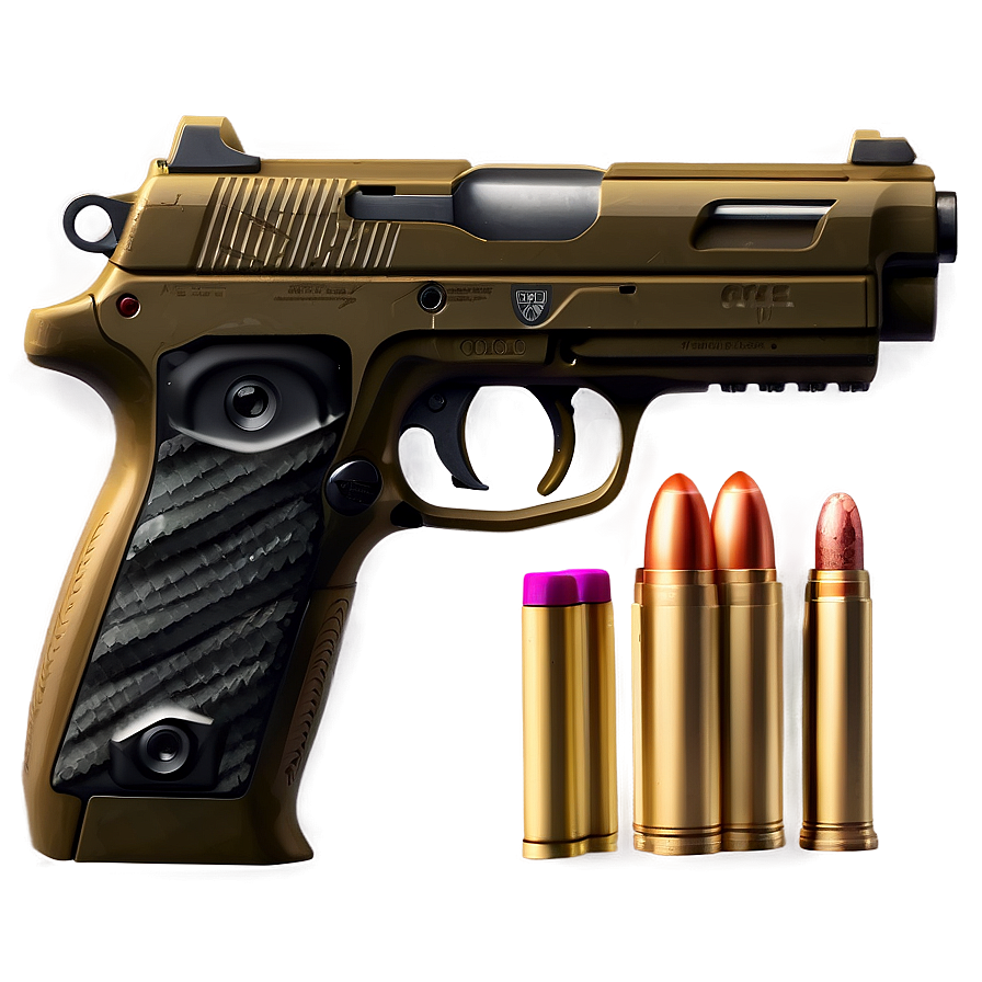 Military Handgun Png 22