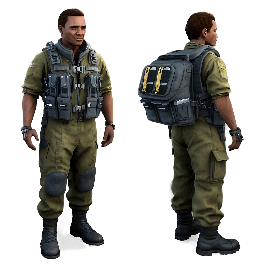 Military Pilot Uniform Png 06252024