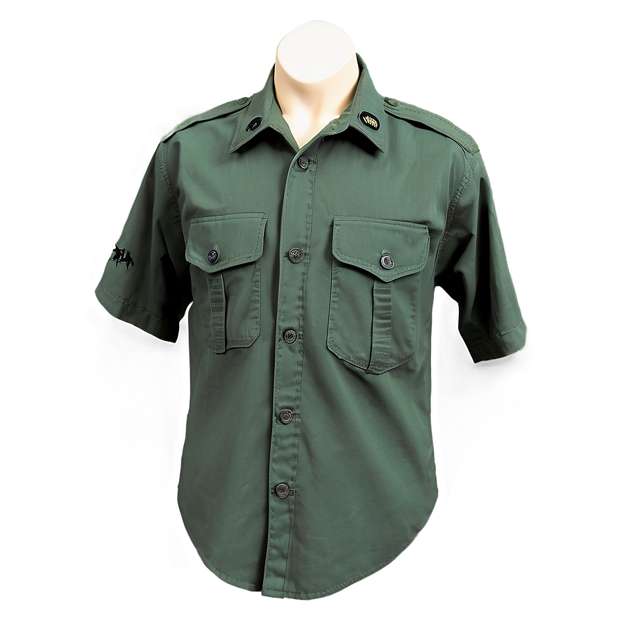 Military Shirt Pocket Display Png 47