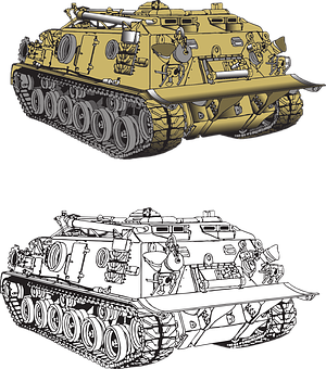 Military Tank Illustration Comparison