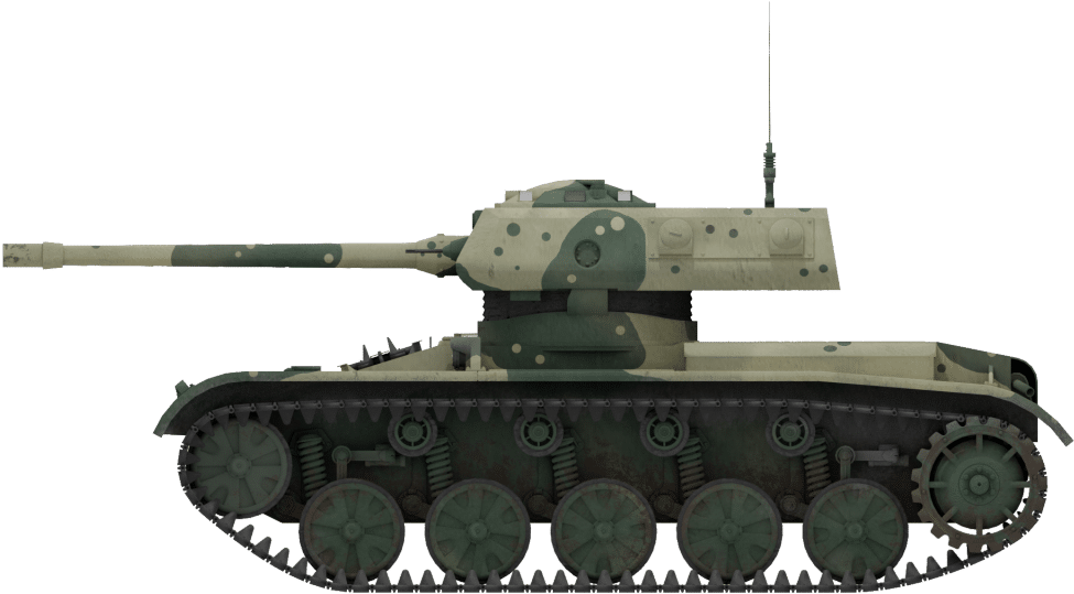 Military Tank Profile View