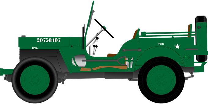 Military Vehicle Side Profile