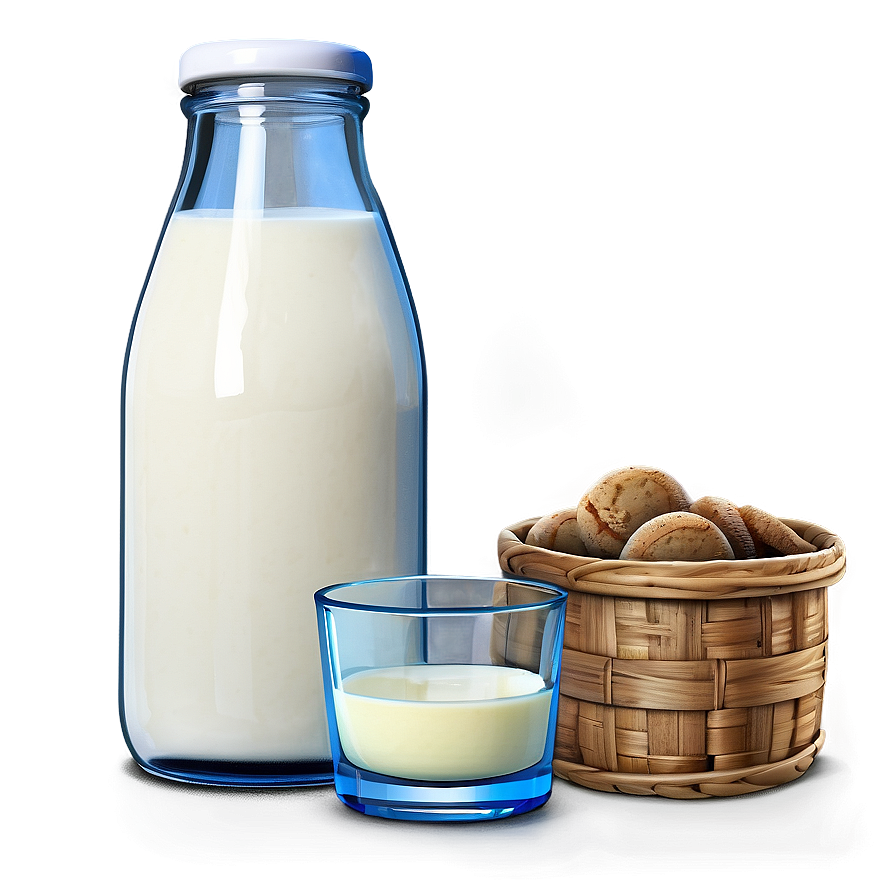 Milk Bottle And Glass Png 56