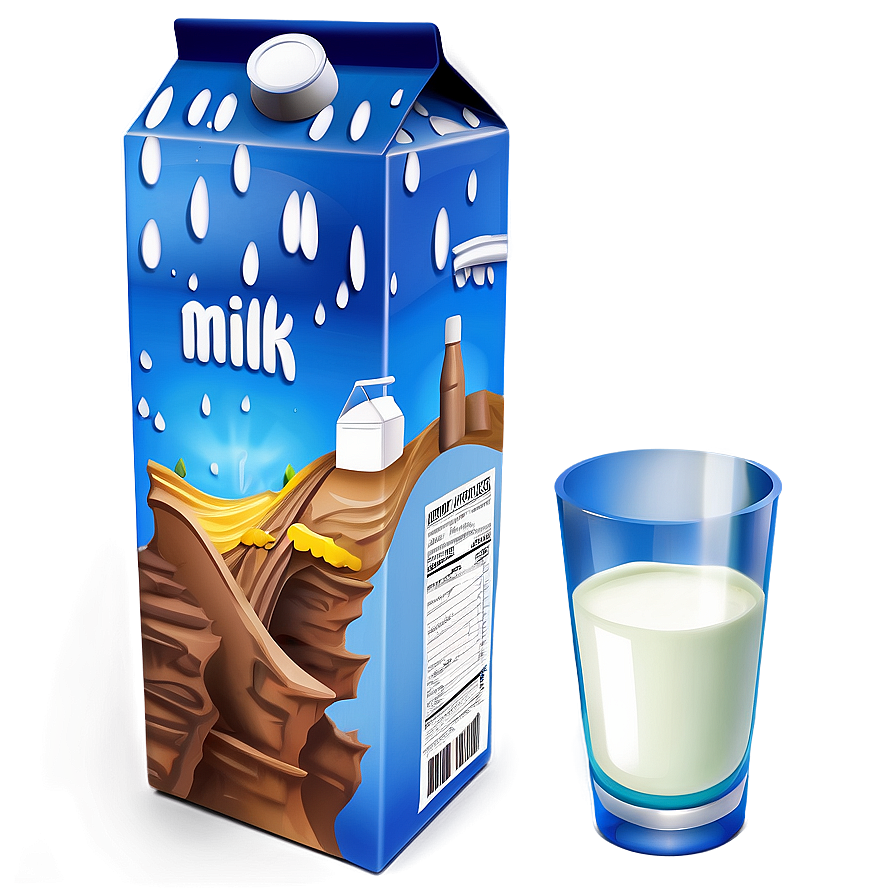 Milk Carton Illustration Png 05252024