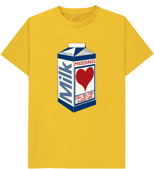 Milk Carton Missing Graphic Tshirt