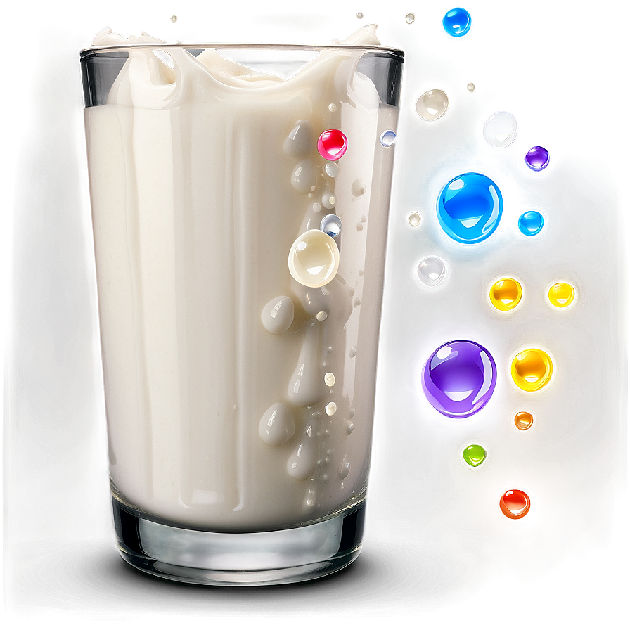 Milk Glass With Bubbles Png Cfm82