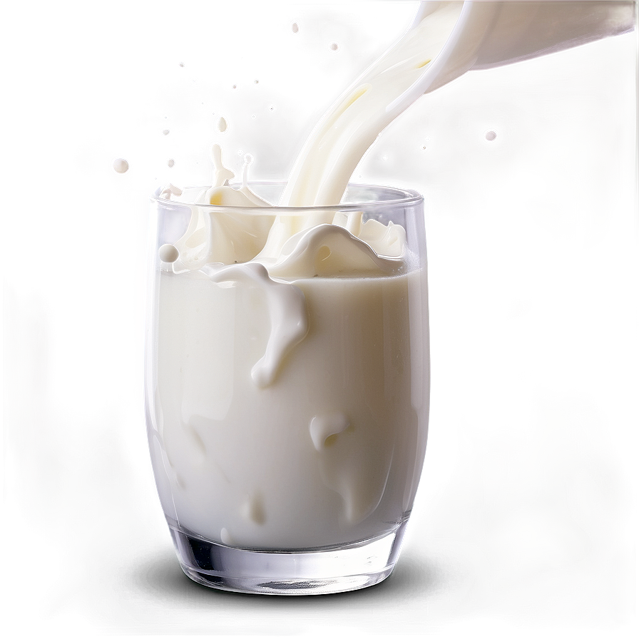 Milk Splash In Glass Png 05252024