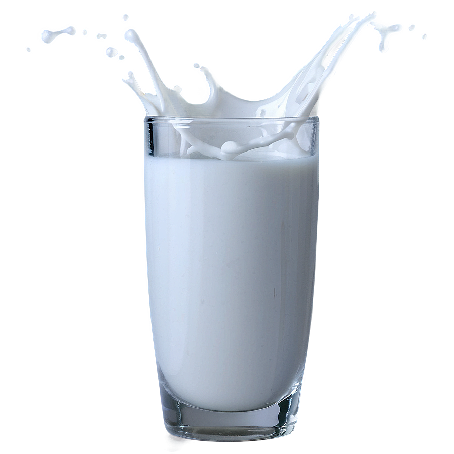 Milk Splash In Glass Png Hla47