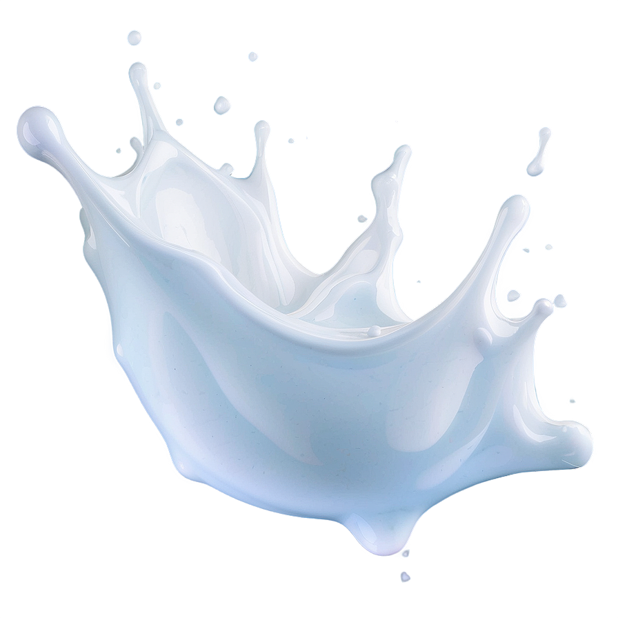 Milk Splash On Blue Png 05252024